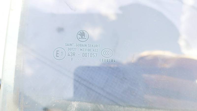 AS2 Skoda Fabia 2010 Szyba drzwi - TYLNE PRAWE - Thumbnail 2