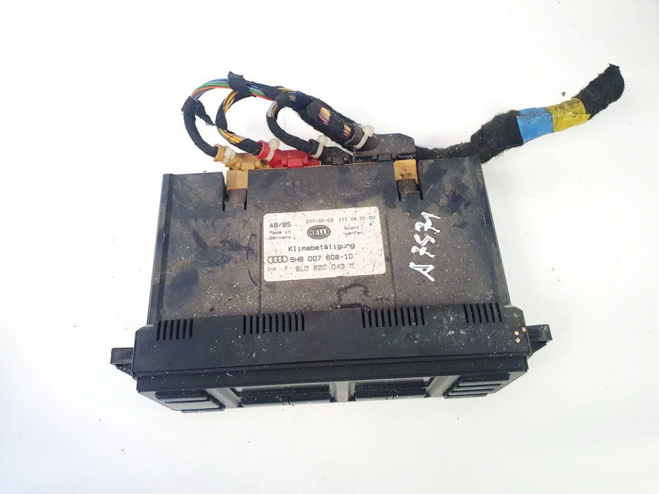 8L0820043M Audi A3 2000 Climate Control Panel (heater control switches) - Thumbnail 2