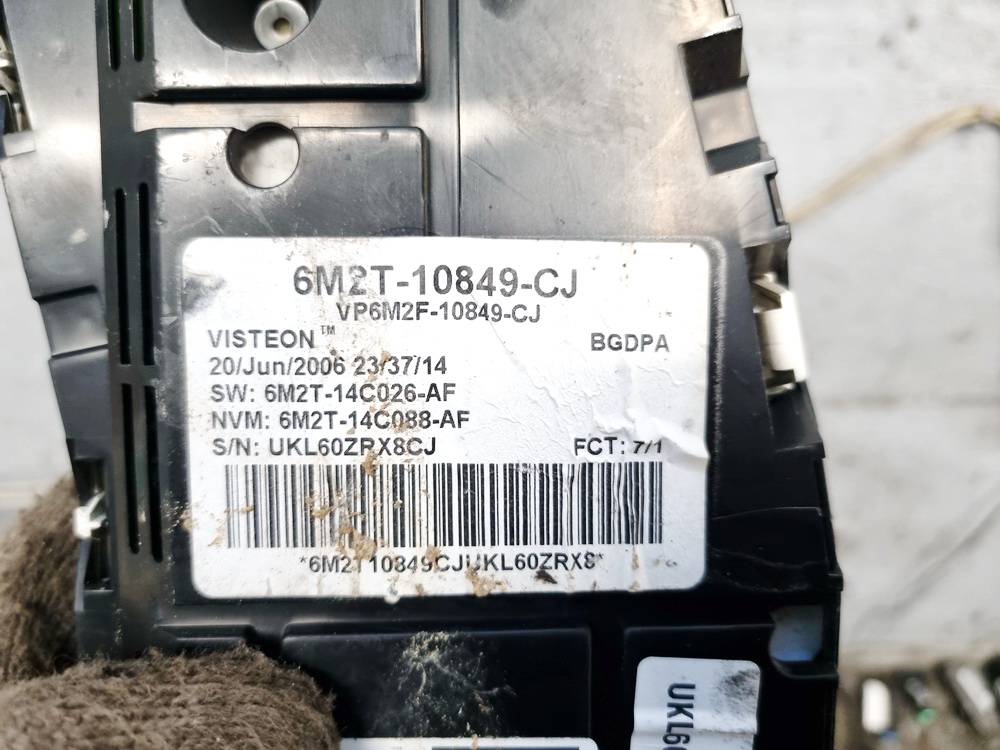 6M2T10849CJ Ford Galaxy 2006 Spidometrs – instrumentu panelis - Thumbnail 4