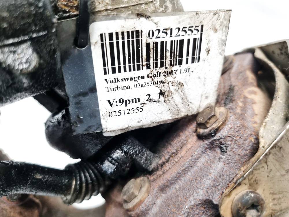03G253019K Volkswagen Golf 2007 Turbo Turbocharger - Thumbnail 4
