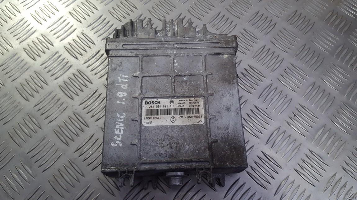 0281001809 Renault Scenic 1998 ECU Engine Computer (Engine Control Unit)