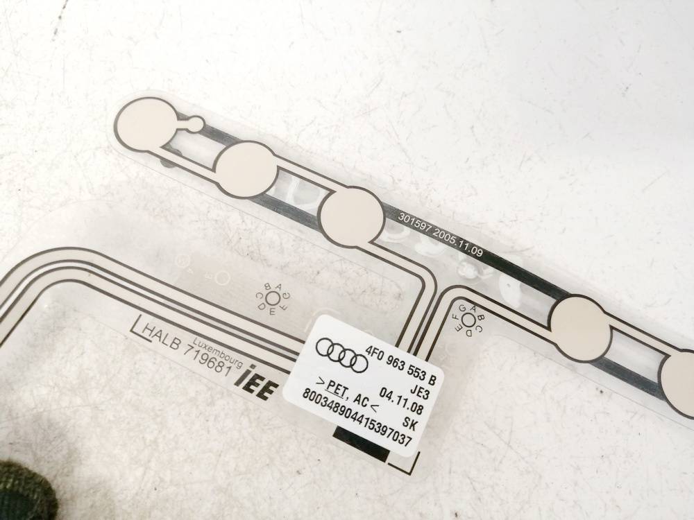 4F0963553B Audi A6 2009 Seat heating element - Thumbnail 3