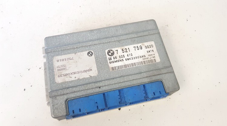 7521759 BMW 3-Series 2002 Komputer skrzyni biegów