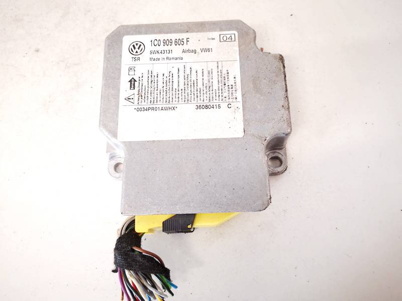 1C0909605F Skoda Fabia 2008 Airbag crash sensors module