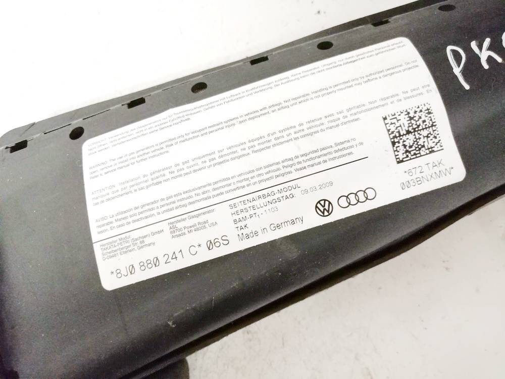 8J0880241C Audi TT 2009 Sedynes Airbag SRS - Thumbnail 3