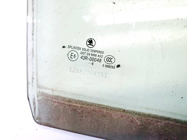 DOT24M68AS2 Skoda Octavia 2008 Durvju stikls - AIZMUGURE PA LABI - Thumbnail 3