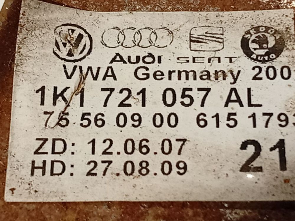 1K1721057AL Skoda Octavia 2009 Pedal work, Brake pedal, Pedal bracket, Clutch pedal - Thumbnail 4