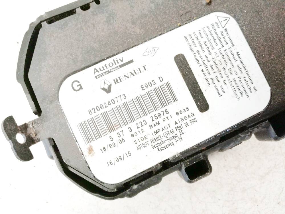 8200240773 Renault Espace 2005 Sitz AIRBAG - Thumbnail 3