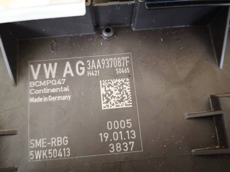3AA937087F Volkswagen Passat 2013 General Module Comfort Relay (Unit) - Thumbnail 2
