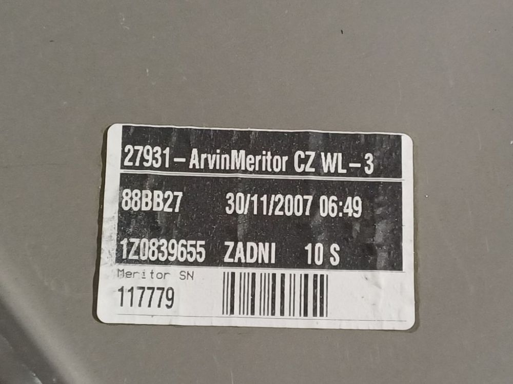 1Z0839655 Skoda Octavia 2007 Door winder mechanism (Window Regulator) - REAR LEFT - Thumbnail 4