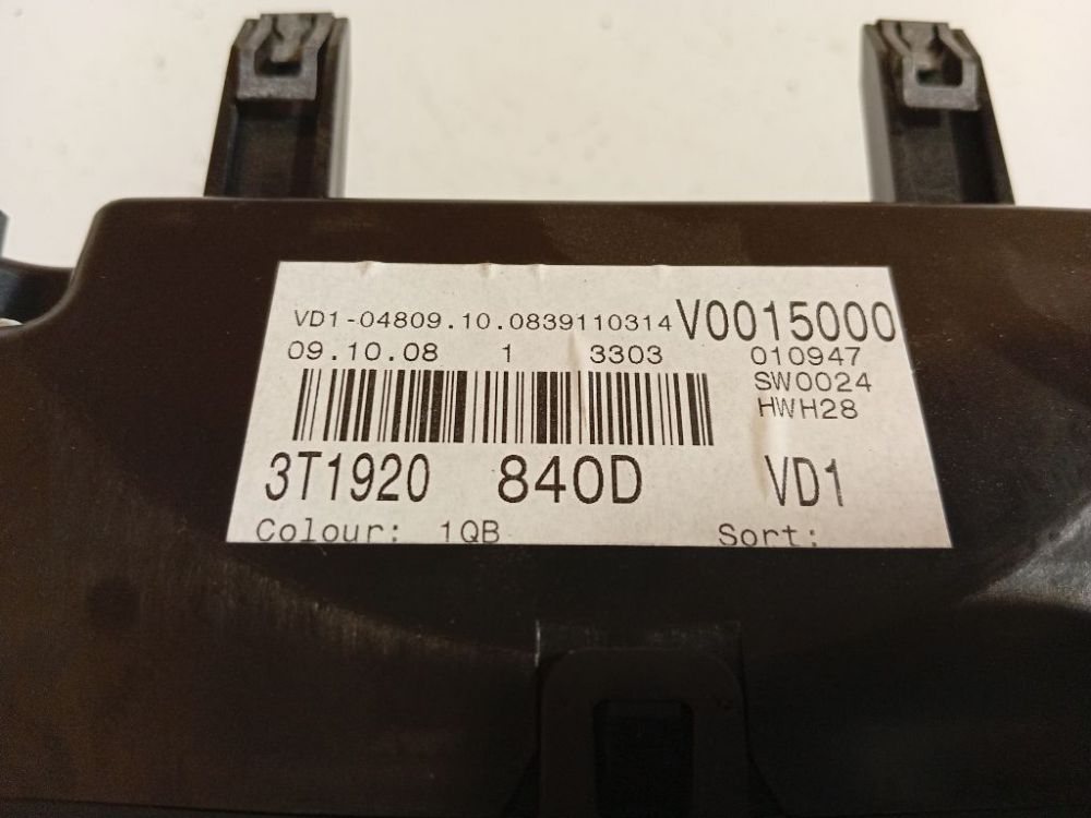 VD104809100839110314 Skoda Superb 2009 Speedometers - Cockpit - Speedo Clocks Instrument - Thumbnail 4