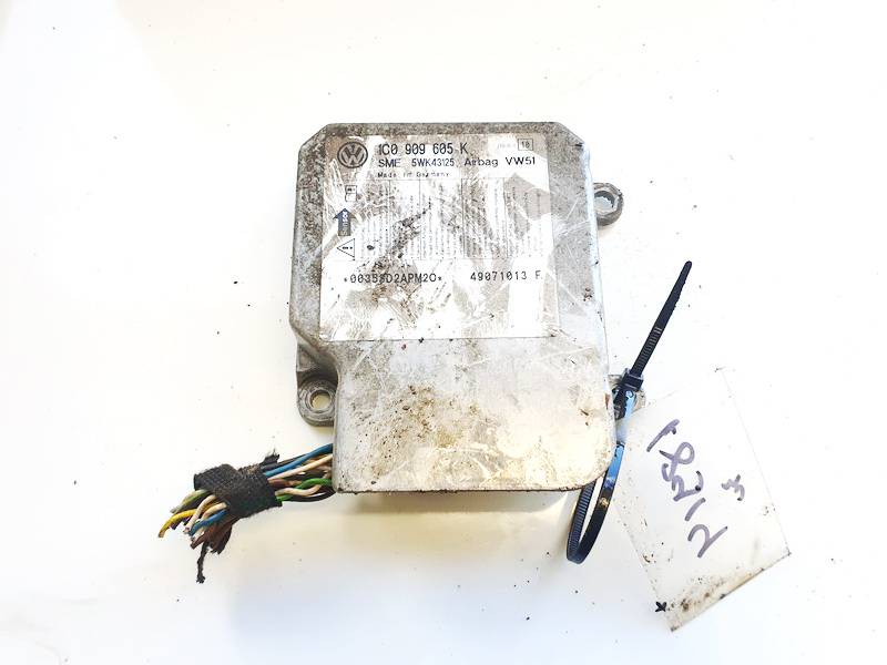 1C0909605K Skoda Superb 2007 Airbag crash sensors module