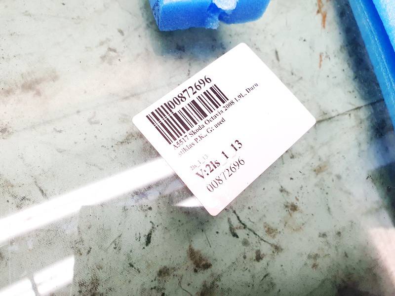 DOT24M68AS2 Skoda Octavia 2008 Durvju stikls - PRIEKŠA PA KREISI - Thumbnail 2