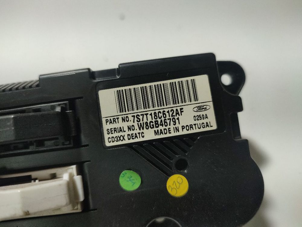 7S7T18C612AF Ford Mondeo 2007 Climate Control Panel (heater control switches) - Thumbnail 4