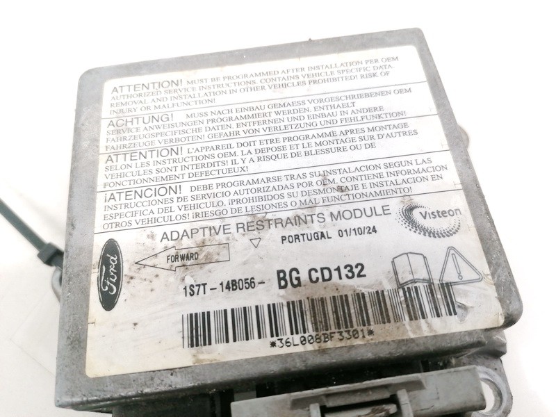 1S7T14B056BG Ford Mondeo 2002 srs-turvatyynyn tietokone – turvatyynyn ohjausyksikkö - Thumbnail 3