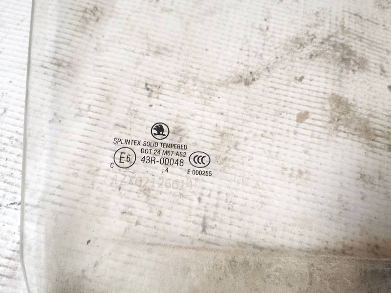 AS2 Skoda Octavia 2004 Door-Drop Glass - REAR RIGHT - Thumbnail 2