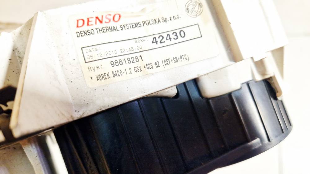 98618281 Ford KA 2010 Climate Control Panel (heater control switches) - Thumbnail 3