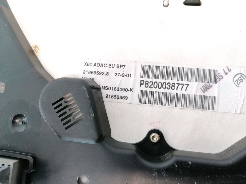 P8200038777 Renault Scenic 2001 Speedometers - Cockpit - Speedo Clocks Instrument - Thumbnail 3