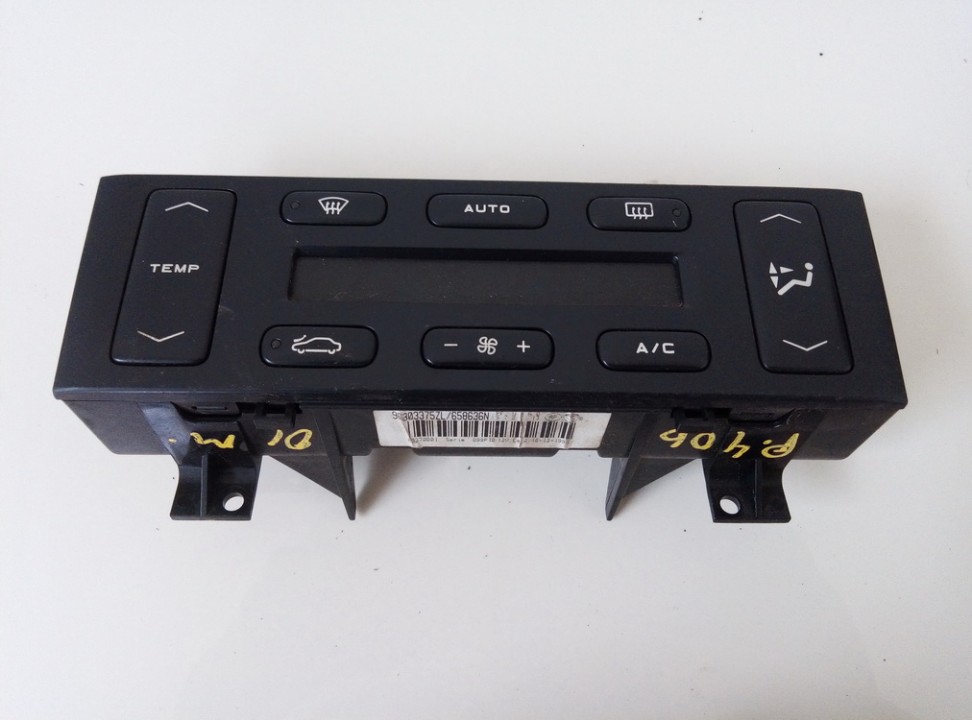 96303375ZL Peugeot 406 2001 Climate Control Panel (heater control switches)