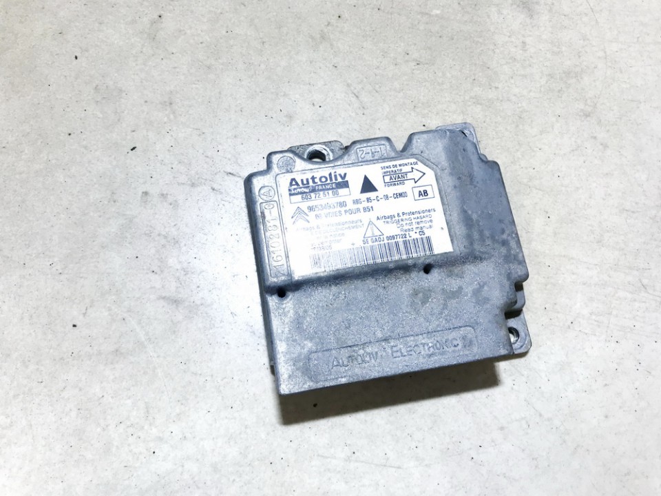 9653493780 Citroen C4 2006 Airbag crash sensors module