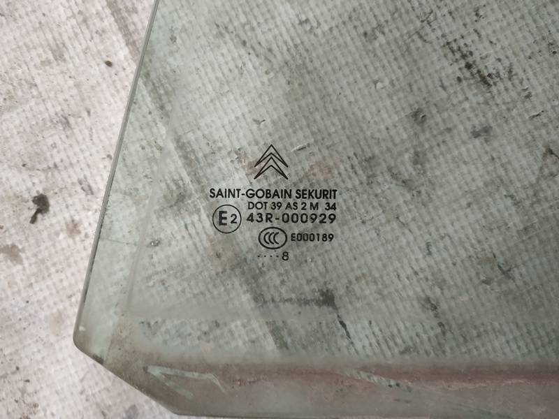 AS2 Citroen C5 2009 LUNA TRASERA IZQUIERDA, Luna de la puerta trasera - TRASERA IZQUIERDA - Thumbnail 2