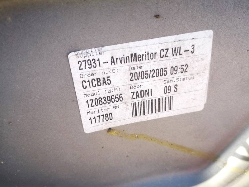 1Z0839656 Skoda Octavia 2005 ELEVALUNAS, ALZACRISTALLI - TRASERO DERECHO - Thumbnail 3