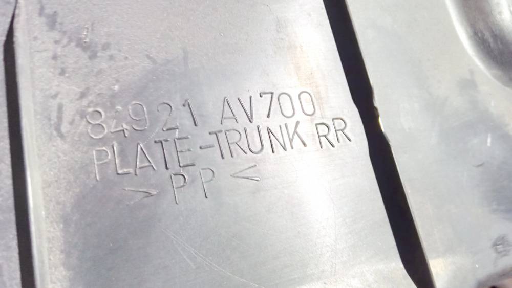 84921AV700 Nissan Primera 2002 Metal Boot Lip Cover - Thumbnail 3