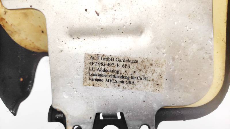 4F2953497E Audi A6 2006 Dolna osłona obudowy kolumny kierowniczej - Thumbnail 3