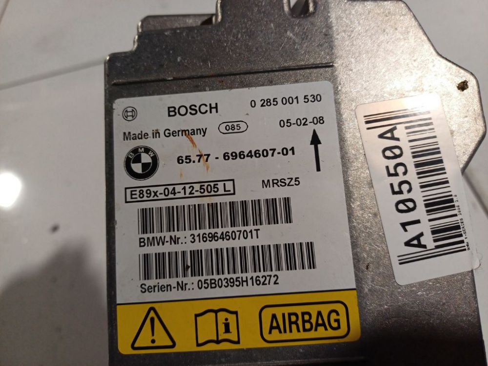 0285001530 BMW 1-Series 2005 SRS AIRBAG KOMPIUTERIS - ORO PAGALVIU VALDYMO BLOKAS - Thumbnail 4