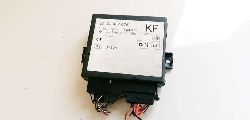 24437076KF Opel Zafira 2002 General Module Comfort Relay (Unit)