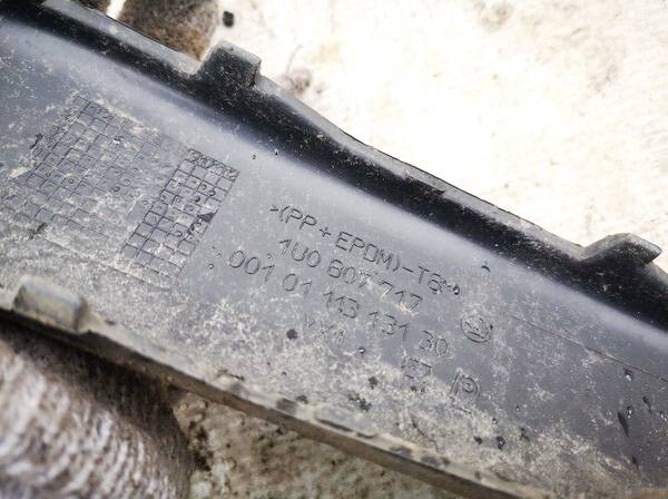 1U0807717 Skoda Octavia 2004 Bumper Molding - FRONT - Thumbnail 3