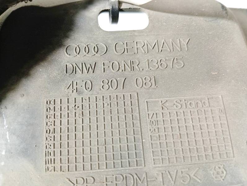 4F0807081 Audi A6 2006 PLAQUE AVANT SUPPORT SERRURE DE CAPOT - Thumbnail 3