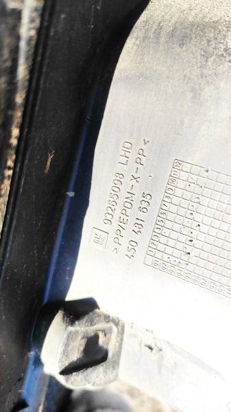 93265098 Opel Meriva 2004 Valytuvu apdailos plastmase P. - Thumbnail 3