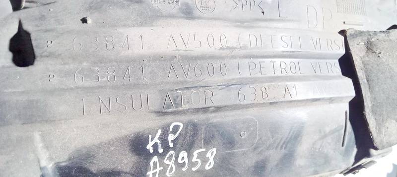 63841AV500 Nissan Primera 2003 Plastic Inner Fender - FRONT LEFT - Thumbnail 3