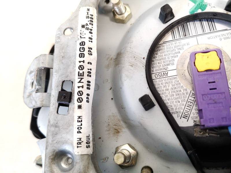 8P0880201D Audi A3 2004 Steering srs Airbag - Thumbnail 3