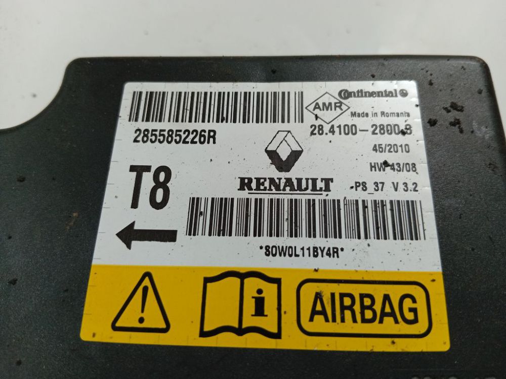 285585028R Renault Megane 2010 Komputer SRS airbag – moduł sterujący poduszek powietrznych - Thumbnail 5