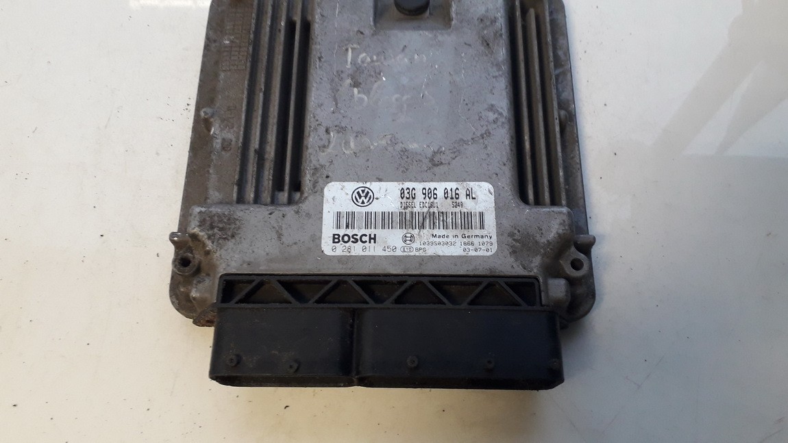 03G906016AL Volkswagen Touran 2003 ECU Engine Computer (Engine Control Unit)