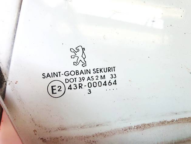 DOT39AS2M33 Peugeot 206 2003 Door-Drop Glass - FRONT RIGHT - Thumbnail 2