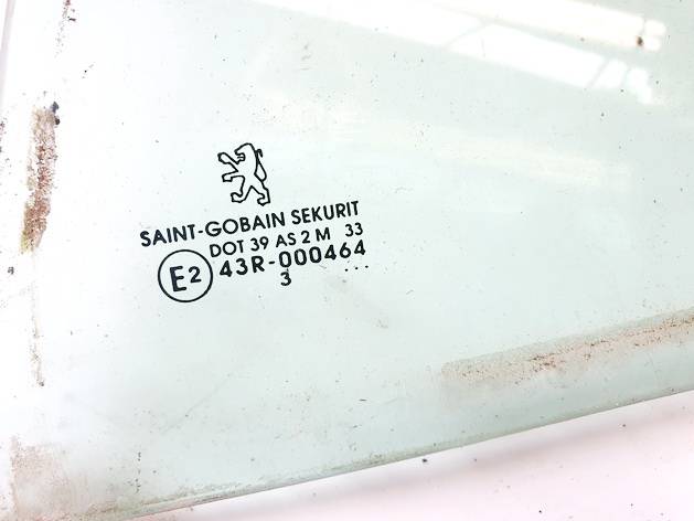 DOT39AS2M33 Peugeot 206 2003 Door-Drop Glass - REAR LEFT - Thumbnail 2