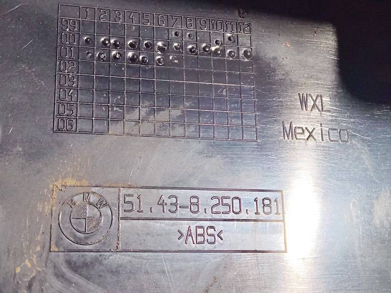 51438250181 BMW X5 2001 PLASTICOS-Otros repuestos del interior - Thumbnail 3