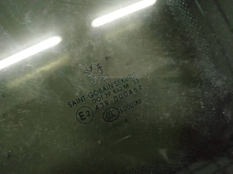 AS2 Peugeot 207 2006 Corner quarter window glass - REAR RIGHT - Thumbnail 2