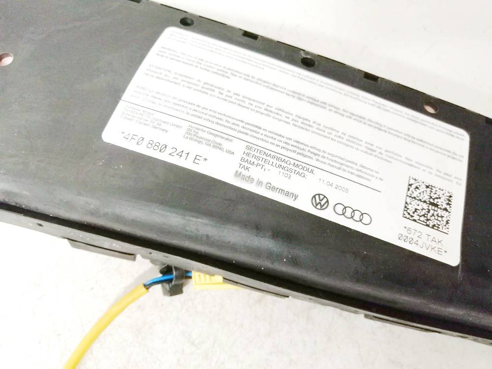 4F0880241E Audi A6 2007 Seat AIRBAG - Thumbnail 3