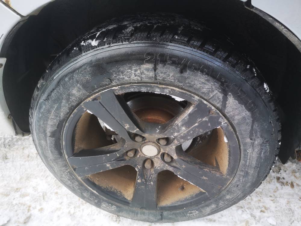 5X114.3 Dodge Caliber 2007 Räder-Kit R17