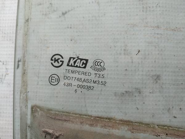 AS2 Chevrolet Captiva 2006 Szyba drzwi - TYLNE PRAWE - Thumbnail 2