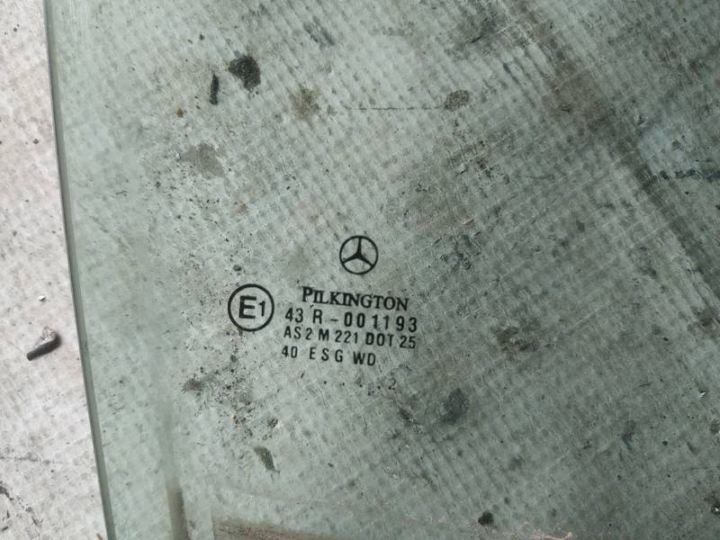AS2 Mercedes-Benz C-CLASS 2002 Szyba drzwi - PRZEDNIE PRAWE - Thumbnail 3
