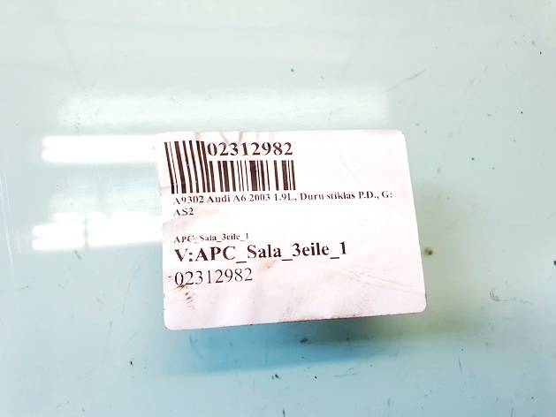 DOT90AS2M50 Audi A6 2003 LUNA DELANTERA DERECHA, Luna de la puerta delantera - FRENTE DERECHO - Thumbnail 2