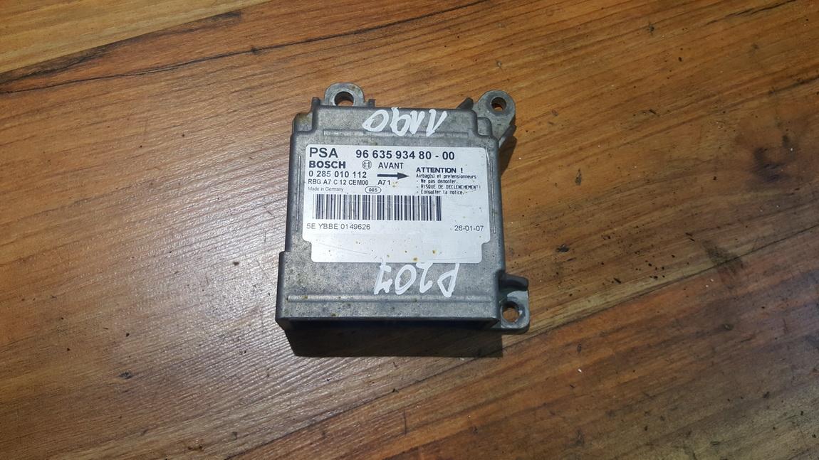 966359348000 Peugeot 207 2007 Airbag crash sensors module