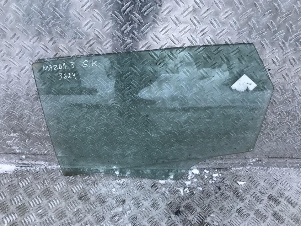 Mazda 3 2004 Door-Drop Glass - REAR LEFT