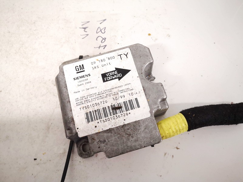 09180800TY Opel Vectra 1999 CALCULATEUR AIRBAG
