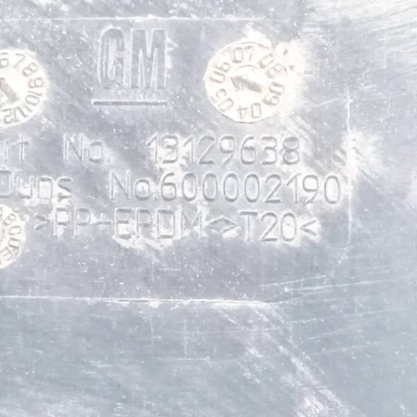 13129638 Opel Zafira 2006 Plastic Inner Fender - REAR RIGHT - Thumbnail 3